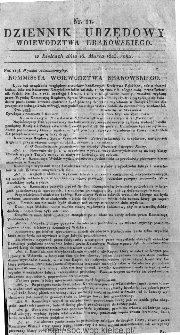 Dziennik Rządowy Województwa Krakowskiego 1823, nr 11