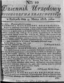 Dziennik Urzędowy Województwa Krakowskiego 1828, nr 10