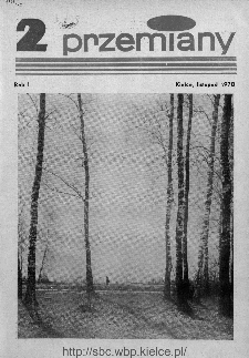 Przemiany : miesięcznik społeczno-kulturalny, 1970, R.1,listopad