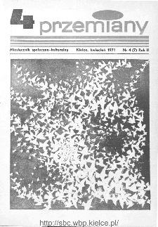 Przemiany : miesięcznik społeczno-kulturalny, 1971, R.2,kwiecień