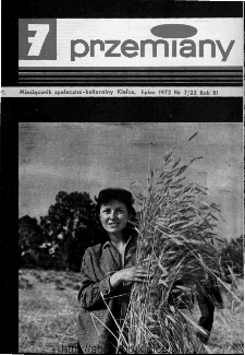 Przemiany : miesięcznik społeczno-kulturalny, 1972, R.3,lipiec
