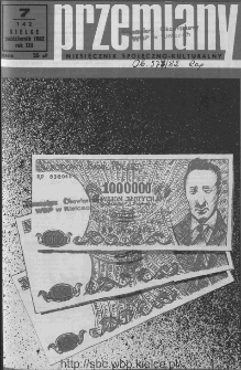 Przemiany : miesięcznik społeczno-kulturalny, 1982, R.13, lipiec