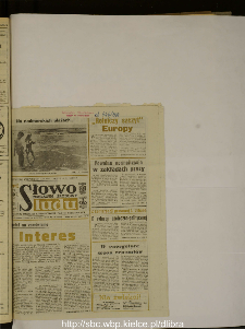 Słowo Ludu : dziennik Polskiej Zjednoczonej Partii Robotniczej, 1988 R.XXXIX, nr 196 (magazyn środowy)