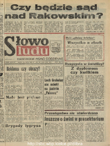 Słowo Ludu : dziennik Polskiej Zjednoczonej Partii Robotniczej, 1990 R.XLI, nr 171 (radomskie pismo codzienne)
