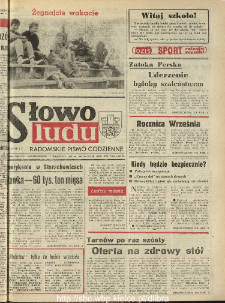 Słowo Ludu : dziennik Polskiej Zjednoczonej Partii Robotniczej, 1990 R.XLI, nr 204 (radomskie pismo codzienne)