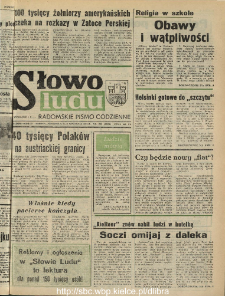 Słowo Ludu : dziennik Polskiej Zjednoczonej Partii Robotniczej, 1990 R.XLI, nr 209 (radomskie pismo codzienne)