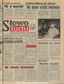 Słowo Ludu : dziennik Polskiej Zjednoczonej Partii Robotniczej, 1990 R.XLI, nr 219 (radomskie pismo codzienne)