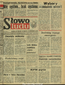 Słowo Ludu : dziennik Polskiej Zjednoczonej Partii Robotniczej, 1990 R.XLI, nr 252 (radomskie pismo codzienne)