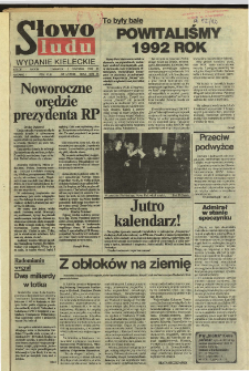 Słowo Ludu,1992 R.XLIII, nr 1