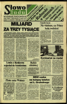 Słowo Ludu,1992 R.XLIII, nr 81 (wydanie radomskie)
