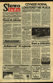Słowo Ludu,1992 R.XLIII, nr 109 (wydanie radomskie)