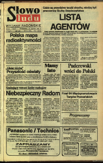 Słowo Ludu,1992 R.XLIII, nr 144 (wydanie radomskie)