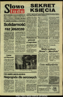 Słowo Ludu,1992 R.XLIII, nr 157 (wydanie radomskie)