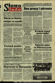 Słowo Ludu,1992 R.XLIII, nr 168 (wydanie radomskie)