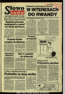 Słowo Ludu,1992 R.XLIII, nr 182