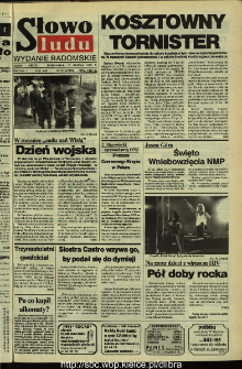 Słowo Ludu,1992 R.XLIII, nr 191 (wydanie radomskie)