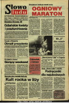 Słowo Ludu,1992 R.XLIII, nr 203 (wydanie radomskie)