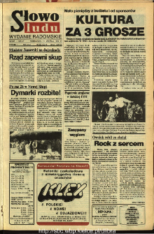 Słowo Ludu,1992 R.XLIII, nr 215 (wydanie radomskie)