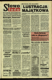 Słowo Ludu,1992 R.XLIII, nr 248 (wydanie radomskie)
