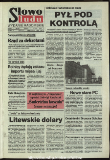 Słowo Ludu,1993 R.XLIV, nr 39 (wydanie radomskie)