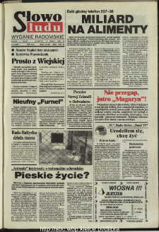 Słowo Ludu,1993 R.XLIV, nr 64 (wydanie radomskie)
