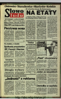 Słowo Ludu,1993 R.XLIV, nr 201 (Ostrowiec-Starachowiece-Skarżysko-Końskie)