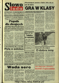 Słowo Ludu,1993 R.XLIV, nr 207 (wydanie radomskie)