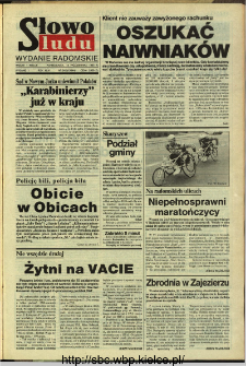 Słowo Ludu,1993 R.XLIV, nr 242 (wydanie radomskie)