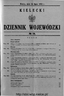 Kielecki Dziennik Wojew&oacute;dzki 1934, nr 19