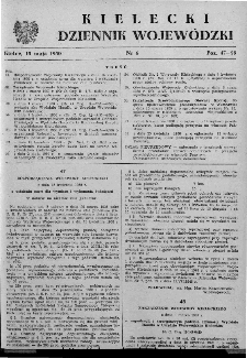 Kielecki Dziennik Wojew&oacute;dzki 1950, nr 6