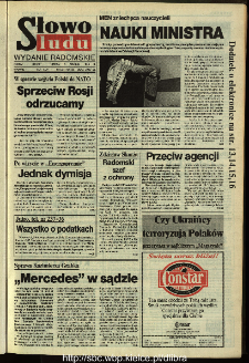 Słowo Ludu,1993 R.XLIV, nr 284 (wydanie radomskie)