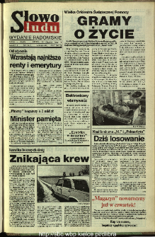 Słowo Ludu,1993 R.XLIV, nr 299 (wydanie radomskie)