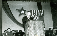 Akademia 65-lecia Wielkiej Rewolucji Październikowej: przemówienie konsula ZSRR Enn Liimetsa.