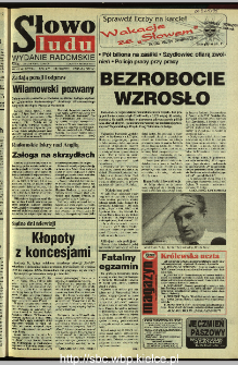 Słowo Ludu 1995, XLV, nr 166 (radomskie)