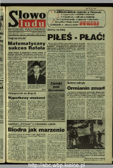 Słowo Ludu 1995, XLV, nr 182 (radomskie)