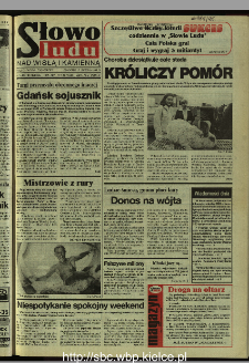 Słowo Ludu 1995, XLV, nr 189 (Nad Wisłą i Kamienną)