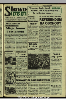 Słowo Ludu 1995, XLV, nr 191 (Nad Wisłą i Kamienną)