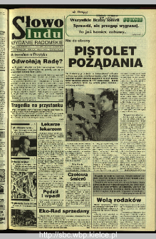 Słowo Ludu 1995, XLV, nr 191 (radomskie)