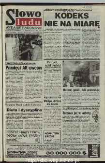 Słowo Ludu 1995, XLV, nr 274 (radomskie)