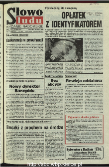 Słowo Ludu 1995, XLV, nr 289 (radomskie)