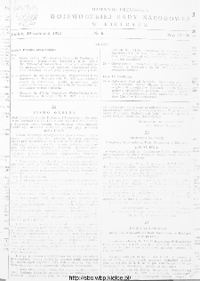Dziennik Urzędowy Wojew&oacute;dzkiej Rady Narodowej w Kielcach 1952, nr 6