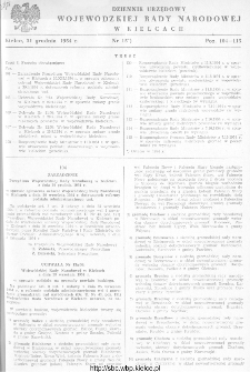 Dziennik Urzędowy Wojewódzkiej Rady Narodowej w Kielcach 1954, nr 15