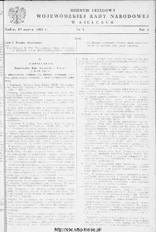 Dziennik Urzędowy Wojew&oacute;dzkiej Rady Narodowej w Kielcach 1955, nr 3