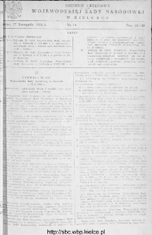 Dziennik Urzędowy Wojew&oacute;dzkiej Rady Narodowej w Kielcach 1956, nr 11