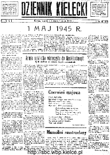 Dziennik Kielecki, 1945, R.1, nr 46(66)