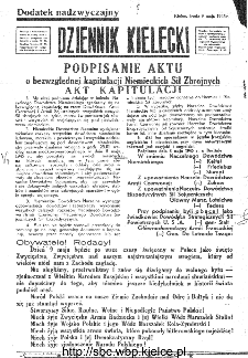 Dziennik Kielecki, 1945, R.1, Dodatek nadzwyczajny