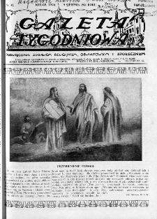 Gazeta Tygodniowa. Poświęcona sprawom religijnym, oświatowym i społecznym,1931, R.2, nr 32