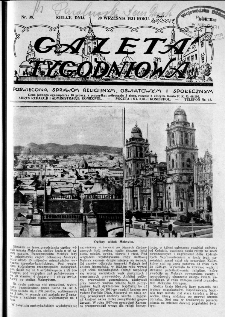 Gazeta Tygodniowa. Poświęcona sprawom religijnym, oświatowym i społecznym,1931, R.2, nr 38