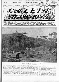 Gazeta Tygodniowa. Poświęcona sprawom religijnym, oświatowym i społecznym,1931, R.2, nr 51