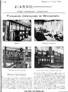 Ziarno : pismo tygodniowe ilustrowane 1908, nr 14